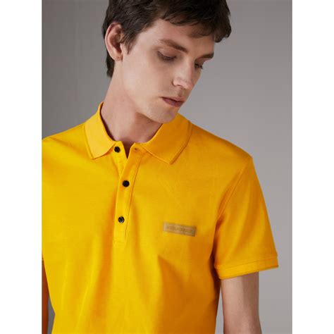 burberry yellow polo shirt|burberry polo shirt men price.